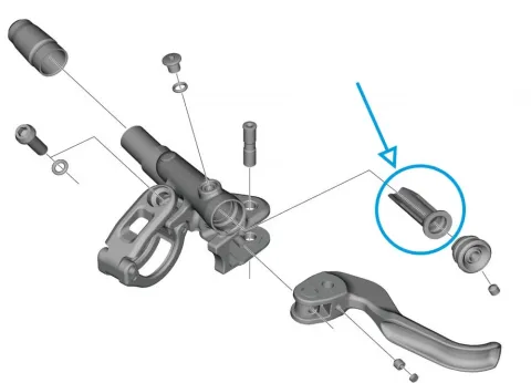 SHIMANO Membran BL-M9100 - Ersatzmembran für Bremshebel BL-M9100, 7 g