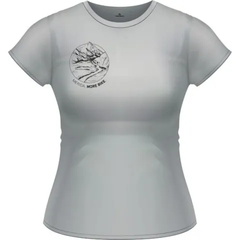 Merida T-Sirt MERIDA Mountain Edition Damen XS Grau - atmungsaktives Funktionsshirt neueste Version