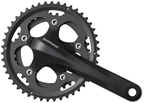 SHIMANO Kurbelgarnitur FC-CX50 - 10-fach, 175 mm, 46-36 Zähne, 36 Zähne, Schwarz