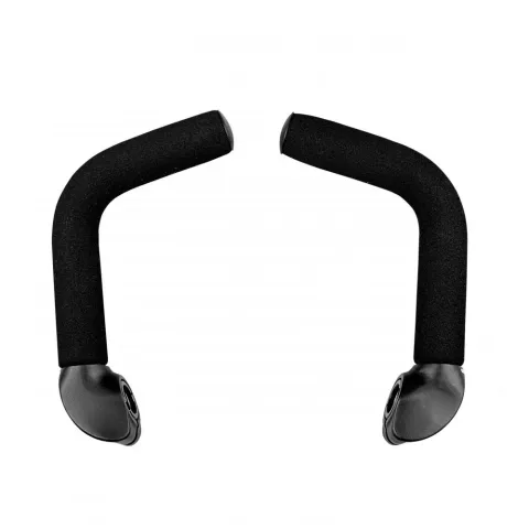 Ergotec Touring Bar Ends, schwarz, Aluminium AL 6061 T6, 360° drehbar, HD-Griffüberzug, ideal für…