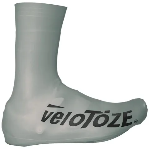 VeloToze Überschuh 2.0 lang silber S - wasserdichter aero Rennrad-Überschuh