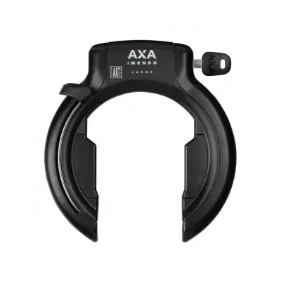 AXA Imenso Large Rahmenschloss 75 mm Schwarz - für breite Reifen und Schutzbleche