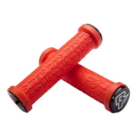 Race Face Grippler Lock-On Griff, 33mm, red - sicherer Halt & Komfort am Lenker
