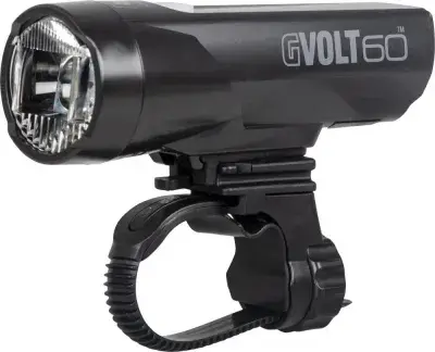 CATEYE Frontlicht GVolt 60 - HL-EL550GN 60 - starkes, USB-aufladbares Fahrradlicht