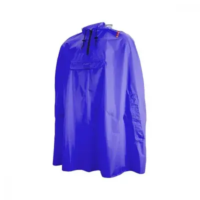 CHIBA Regenponcho - XL/XXL, royal, wasserdicht, reflektierend, Radsport