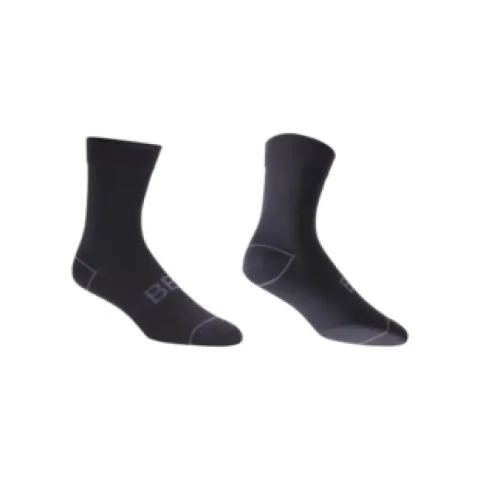 BBB Cycling Socken HighFeet 2.0 39/43 schwarz - hohe Radsocken für Komfort & Performance