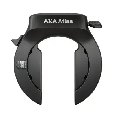 Axa Atlas Rahmenschloss 58 mm Schwarz - Hochsicherheits-Fahrradschloss mit Stahlbügel (direct mount…