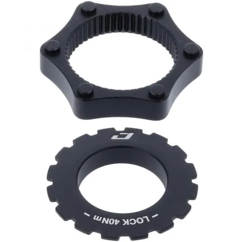 Jagwire Adapter Centerlock auf 6-Loch Standardgröße Schwarz - sicherer Rotor-Adapter