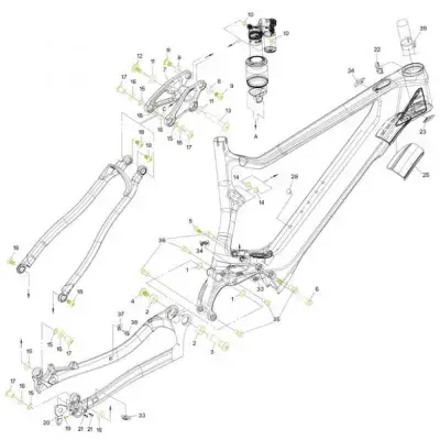 Merida Bolzenkit inkl. Federbeinbolzen f. eONE-FORTY/SIXTY Standardgröße - präzise…