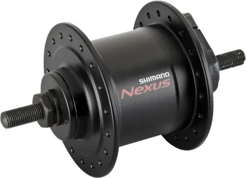 SHIMANO Nabendynamo NEXUS DH-C3000-1N - 3000-1, 1,, Schwarz 36 Loch
