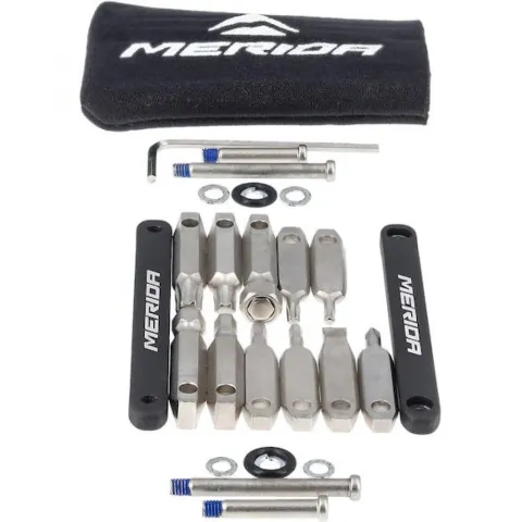 Merida Werkzeug Mini Tool 12-in-1 Onesize Schwarz - kompaktes Multitool für unterwegs
