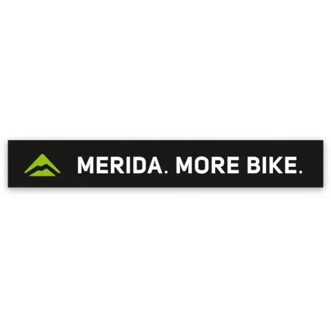 Merida Aufkleber MERIDA. MORE BIKE. 100 x 15 mm Schwarz - stylisches Bike-Branding