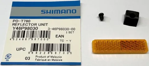 SHIMANO Reflektorsatz PD-T780 - Ersatzreflektoren für PD-T780 Pedale, ca. 7 g