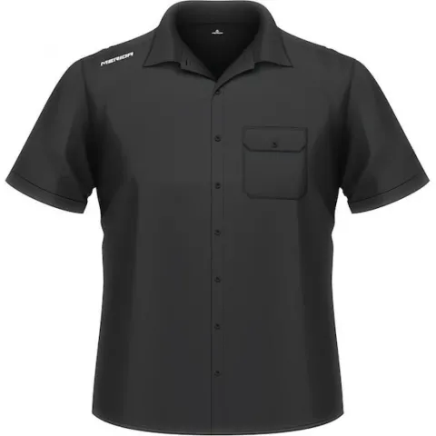 Merida Business-Shirt kurzarm schwarz M Schwarz - elegantes Business-Hemd der neuesten Version