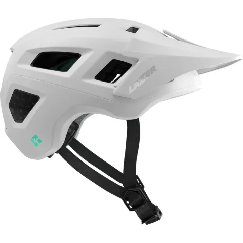 LAZER Helm Coyote KinetiCore MTB Matte Full White L - sicherer MTB-Helm mit Komfort