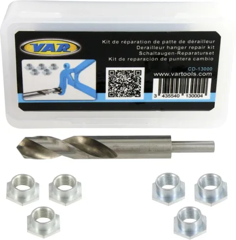 VAR Schaltaugen-Reparatur-Kit CD-13000 12 mm - präzise Gewindereparatur am Rahmen