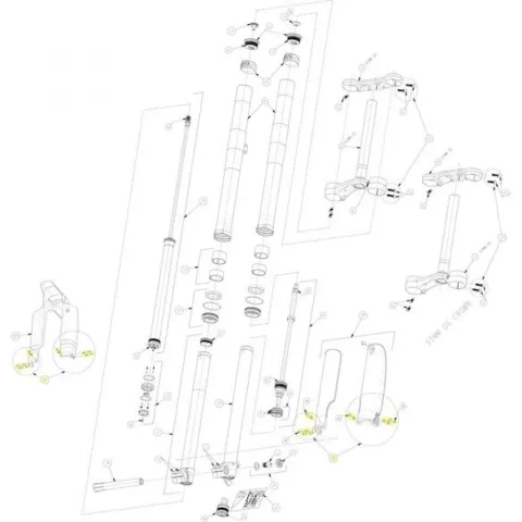Manitou Hardware-Kit für Dorado Pro/Expert/Comp 37 mm - Service- und Tuning-Kit aktuelle Generation