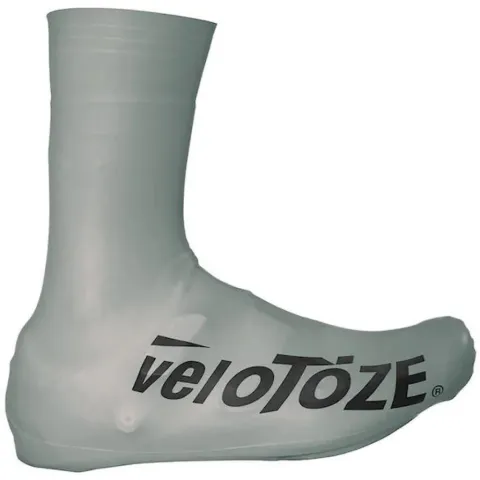 VeloToze Überschuh 2.0 lang silber XL Silber - wasserdichter Aero-Überschuh für kalte Tage