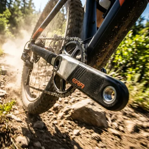 Race Face Era Carbon Kurbel, 165mm, 30mm, orange - leichte High-Performance Kurbel