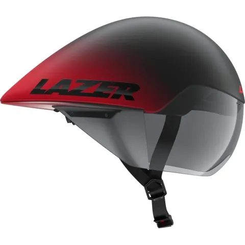 LAZER Helm Volante KinetiCore Triathlon/Zeitfahren Matte Black Red (S) - maximal aerodynamischer…