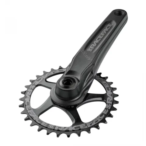 Race Face Aeffect Kurbel, 165mm, 24mm, black - robuste MTB-Kurbel in moderner Ausführung