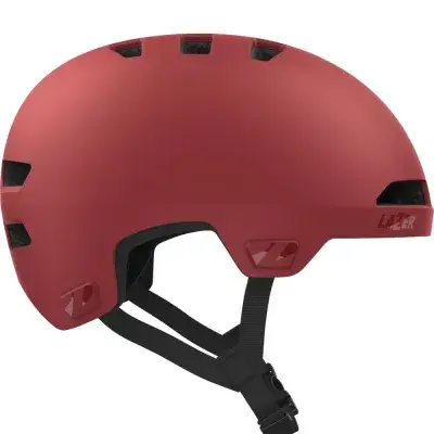LAZER Helm Maze Jr KinetiCore Kids Matte Ruby Red Unisize - sicherer Kinderhelm mit EcoLoc