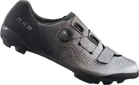 SHIMANO RX801 Gravel SPD Fahrradschuhe - Herren/Damen, Größe 40, Silber