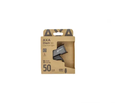 FRONT Axa DWN FRONT 50 Akku-Scheinwerfer 50 Lux - USB-aufladbar - StVZO-zugelassen - Frontlicht