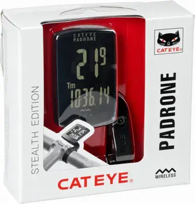 CatEye Padrone CC-PA100W kabelloser Fahrradcomputer schwarz