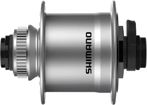 SHIMANO Nabendynamo DH-UR708-3D 6V/3W - 708-3, Silber 32 Loch Center-Lock