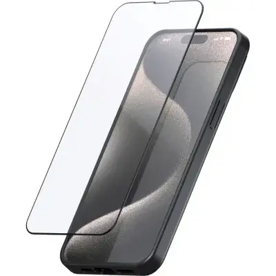 SP Connect SP Glass Screen Protector iPhone 15 rot - kristallklarer Displayschutz