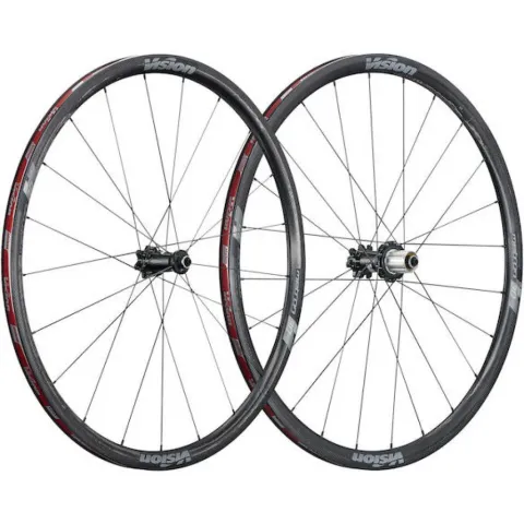 Vision Laufradsatz Metron 30 SL Disc 622x19x30 mm Schwarz - leichter Aero-Carbon-Disc-Laufradsatz
