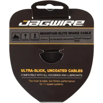 Jagwire Bremszug Mountain Elite Ultra-Slick polished 1.5 x 2000 mm Silber - maximale…