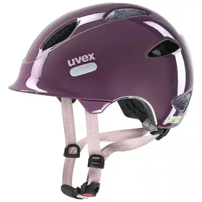 uvex oyo Kinder-Fahrradhelm plum - dust rose 50-54 Zentimeter - xTRA Shield, KID PROtect,…