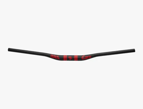Race Face SixC Carbon Riser Lenker, 35.0, 820x20mm, rot/schwarz - maximaler Kontrolle und…