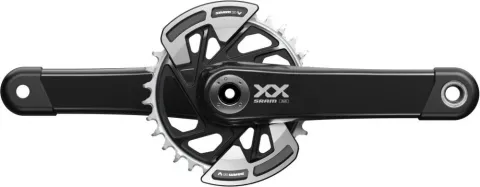 SRAM Kurbelgarnitur XX Eagle T-Type 165 mm - Leichte Carbon-Performance für 1x12-Antriebe