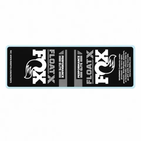 FOX Decal: P-Elite FLOAT X Short (37,5-45 mm) - passgenauer Dämpfer-Aufkleber