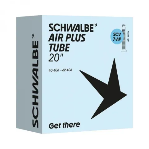 Schwalbe Air Plus Schlauch Nr. 7-AP 20 Zoll 40-62/406 - SCV 40 mm