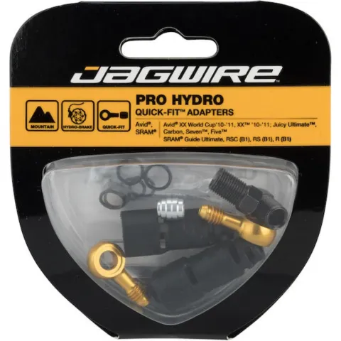 Jagwire Anschlussset Pro Quick-Fit Adapter für SRAM/AVID Universal Schwarz/gold - maximale…