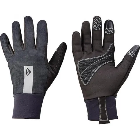 Merida Handschuhe WIND STOP schwarz/grau XXL Schwarz/grau - winddichte, warme Radhandschuhe