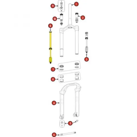 Manitou Zugstufe für Mastodon Pro STD/EXT 120/140 mm - präzise Fahrwerksabstimmung