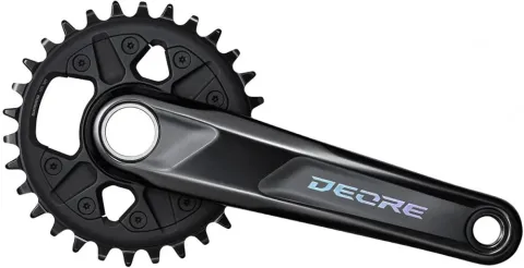 SHIMANO Kurbelgarnitur DEORE FC-M6130 Kurbelgarnitur - 12-fach, 175 mm, 30 Zähne