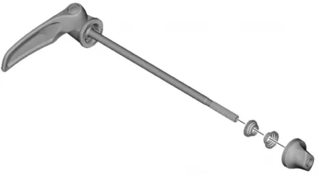 SHIMANO HR. SCHNELLSPANNER SLX 173MM - 173MM