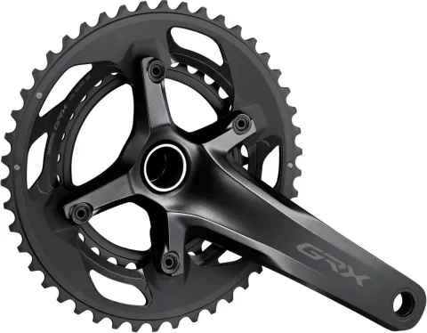 SHIMANO Kurbelgarnitur GRX FC-RX600-11 11-fach 165 mm 46-30 Zähne - 600-11, 11-fach, 165 mm, 46-30…