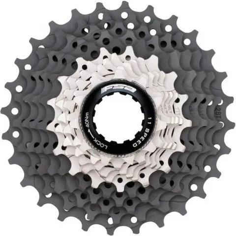 FSA Kassette K-Force WE 11-fach 11 - 28 Zähne Grau/silber - leichte High-Performance-Rennradkassette