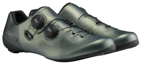 SHIMANO Fahrradschuhe RC703 Herren/Damen Road SPD-SL Fahrradschuhe Größe 50 breit, Grün
