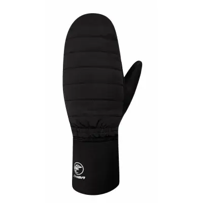 CHIBA Overflap - Winter-Fahrradhandschuhe, schwarz, Größe M, warm & windabweisend