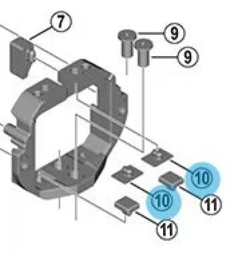 SHIMANO Gummi (B) für untere Befestigungseinheit BM-E8030/BM-E8031 - 2 g, Ersatzteil