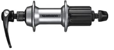 SHIMANO Hinterradnabe FH-RS400 36 Loch Schnellspanner, Silber