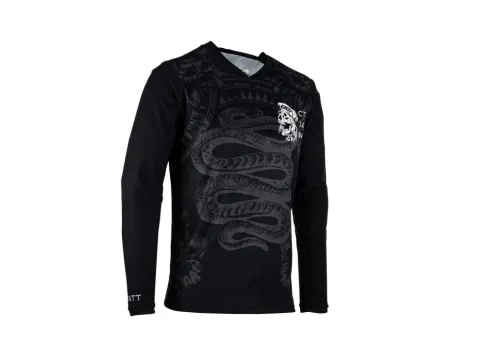 Leatt Gravity 3.0 Langarmtrikot Größe S Schwarz - MTB Jersey